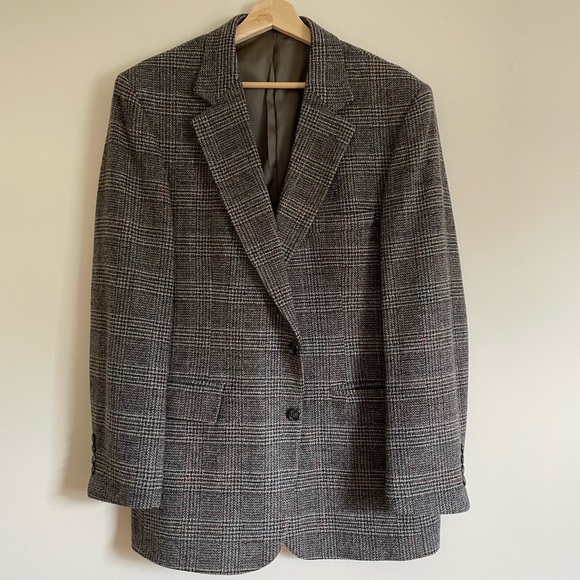 ✿ Vintage Oakton Ltd. 100% Wool Suit Jacket Size L - Picture 1 of 5